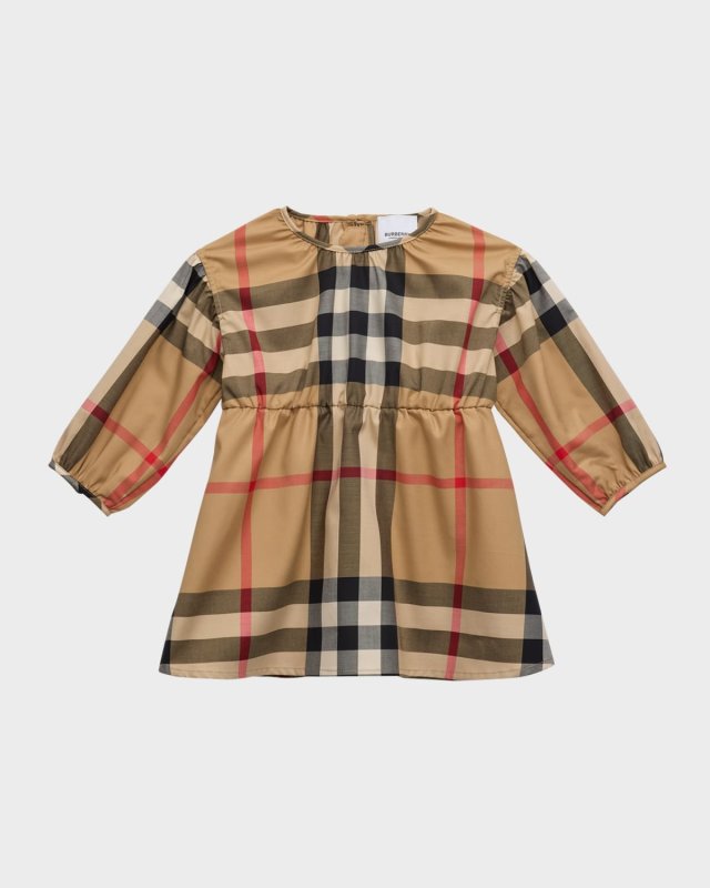 Girl's Savannah Check-Print Dress, Size 6M-2